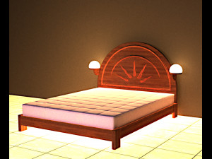 Sun Bed 3D Model