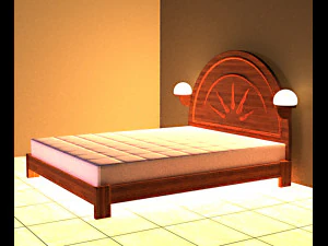 Sun Bed 3D Model