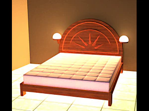 Sun Bed 3D Model