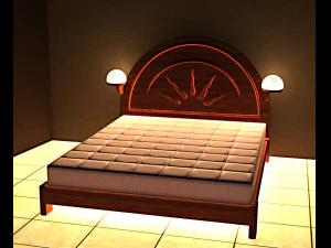 Sun Bed 3D Model