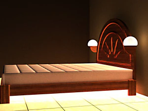 Sun Bed 3D Model
