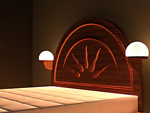Sun Bed 3D Model