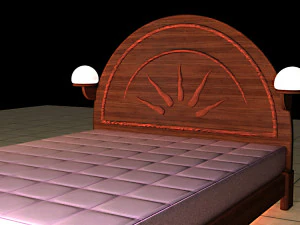 Sun Bed 3D Model