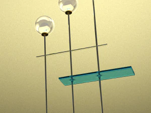 Set of lamps in Art Nouveau style 3D Model