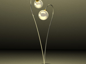 Set of lamps in Art Nouveau style 3D 模型