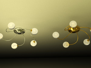 Set of lamps in Art Nouveau style 3D 模型