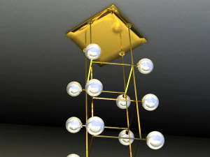 Set of lamps in Art Nouveau style 3D Model