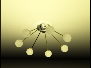 Set of lamps in Art Nouveau style 3D 模型