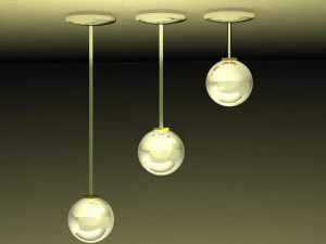 Set of lamps in Art Nouveau style 3D Model