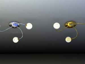 Set of lamps in Art Nouveau style 3D 模型