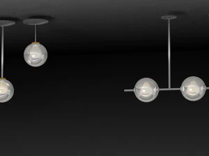 Set of lamps in Art Nouveau style 3D Model