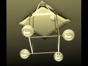 Set of lamps in Art Nouveau style 3D Model