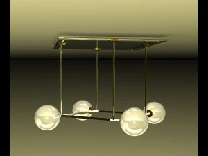 Set of lamps in Art Nouveau style 3D Model