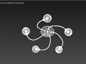 Set of lamps in Art Nouveau style 3D 模型