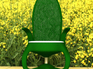 Stylized Chair Set 3D Model
