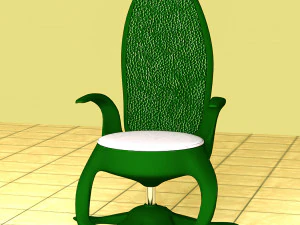 Stylized Chair Set 3D Model