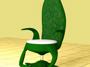 Stylized Chair Set 3D Model