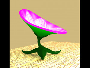 Stylized Chair Set 3D Model