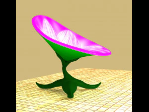 Stylized Chair Set 3D Model