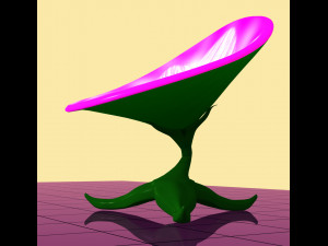 Stylized Chair Set 3D Model