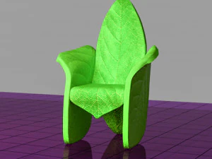 Stylized Chair Set 3D Model