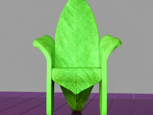 Stylized Chair Set 3D Model