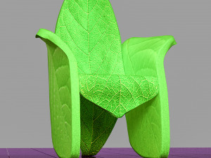 Stylized Chair Set 3D Model