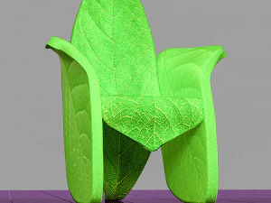 Stylized Chair Set 3D Model