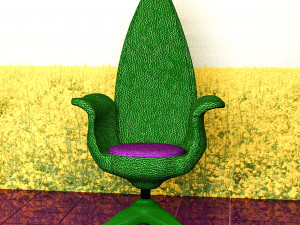 Stylized Chair Set 3D Model