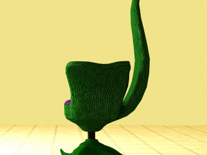 Stylized Chair Set 3D Model