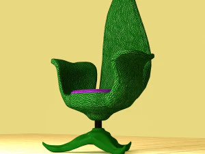 Stylized Chair Set 3D Model