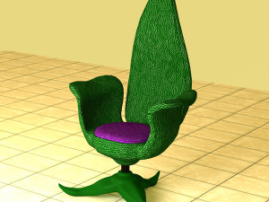Stylized Chair Set 3D Model