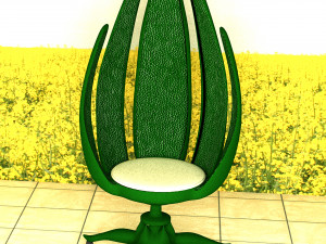 Stylized Chair Set 3D Model