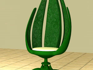 Stylized Chair Set 3D Model