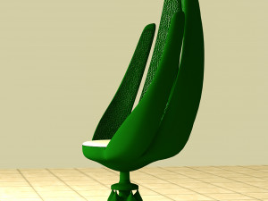 Stylized Chair Set 3D Model