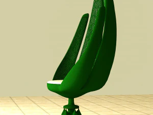 Stylized Chair Set 3D Model
