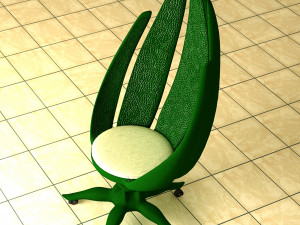 Stylized Chair Set 3D Model