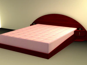 Stilisiertes Bett 3D Modell