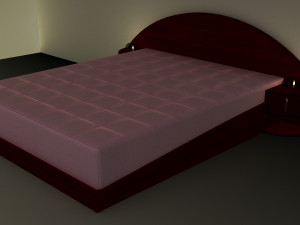 Stylized Bed Model 3D