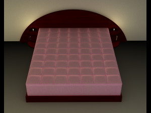 Stylized Bed Model 3D