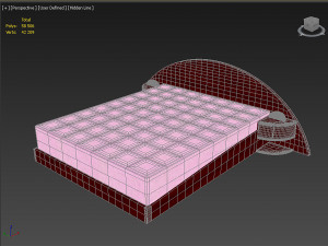 Stylized Bed Model 3D