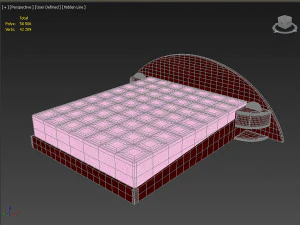 Stylized Bed 3D Model