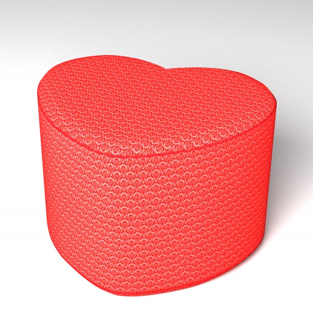 Stylized pouf 3D Модель .c4d .max .obj .3ds .fbx .stl .blend 