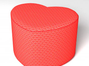 Stilisierter Hocker 3D Modell