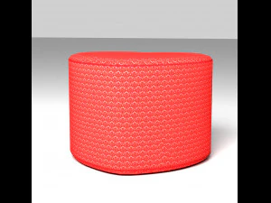 Stylized pouf 3D Model