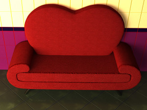 Stylized sofa Modelo 3D