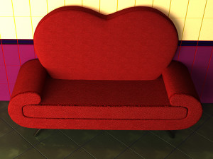 Stylized sofa Modelo 3D