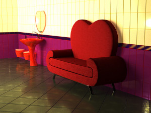 Stylized sofa Modelo 3D