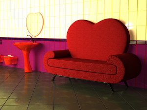 Stylized sofa Modelo 3D