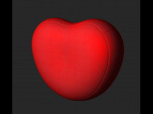Htart style Bed 3D Model